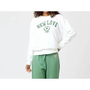 NEW KERRI ROSENTHAL ex-boyfriend new love sweatshirt in white